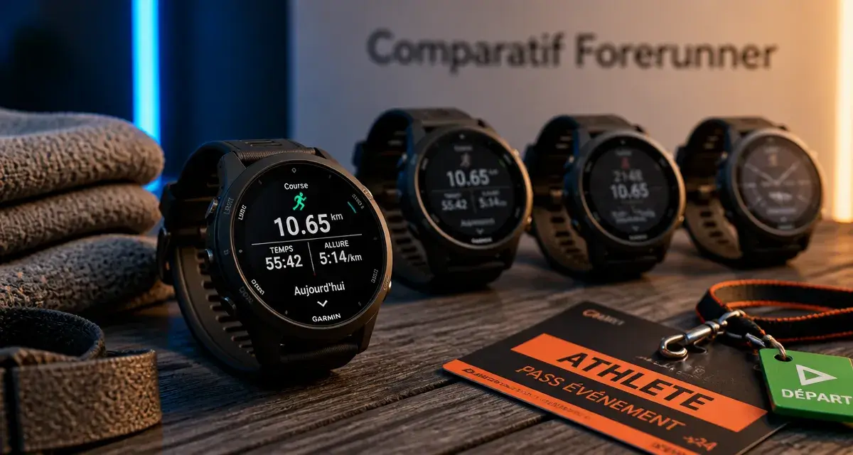 Comparatif garmin forerunner : AMOLED, Solar ou taille S