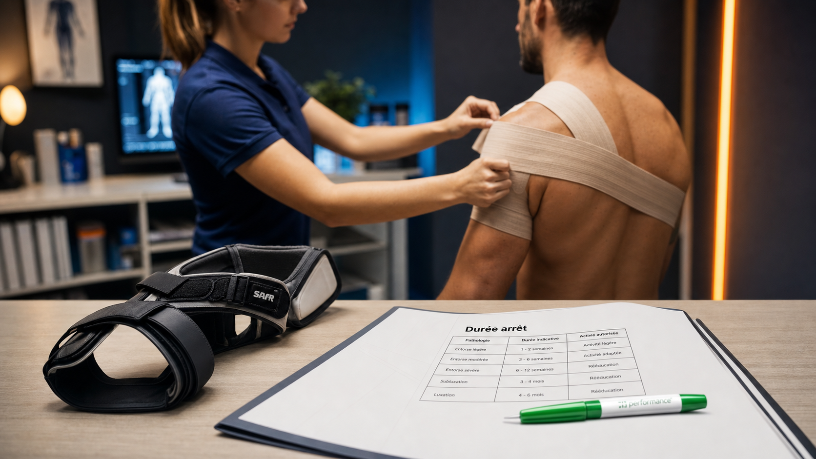 Conflit sous-acromial : durée arrêt de travail, combien de temps ? kinésithérapie