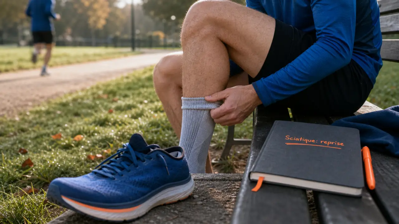 Courir avec une sciatique : douleur hanche, reprise prudente