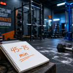 Durée séance musculation : 45 à 75 minutes avec chronomètre