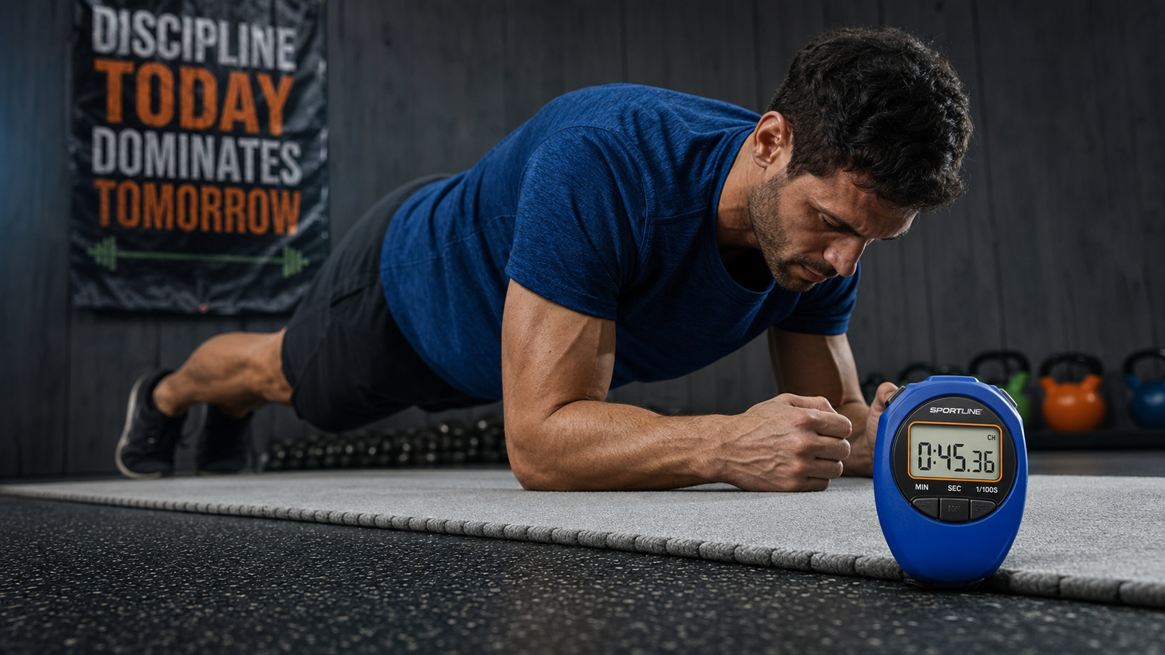 Gainage combien de temps : planche sur avant-bras