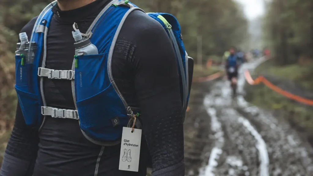 Gilet hydratation trail : volume et maintien