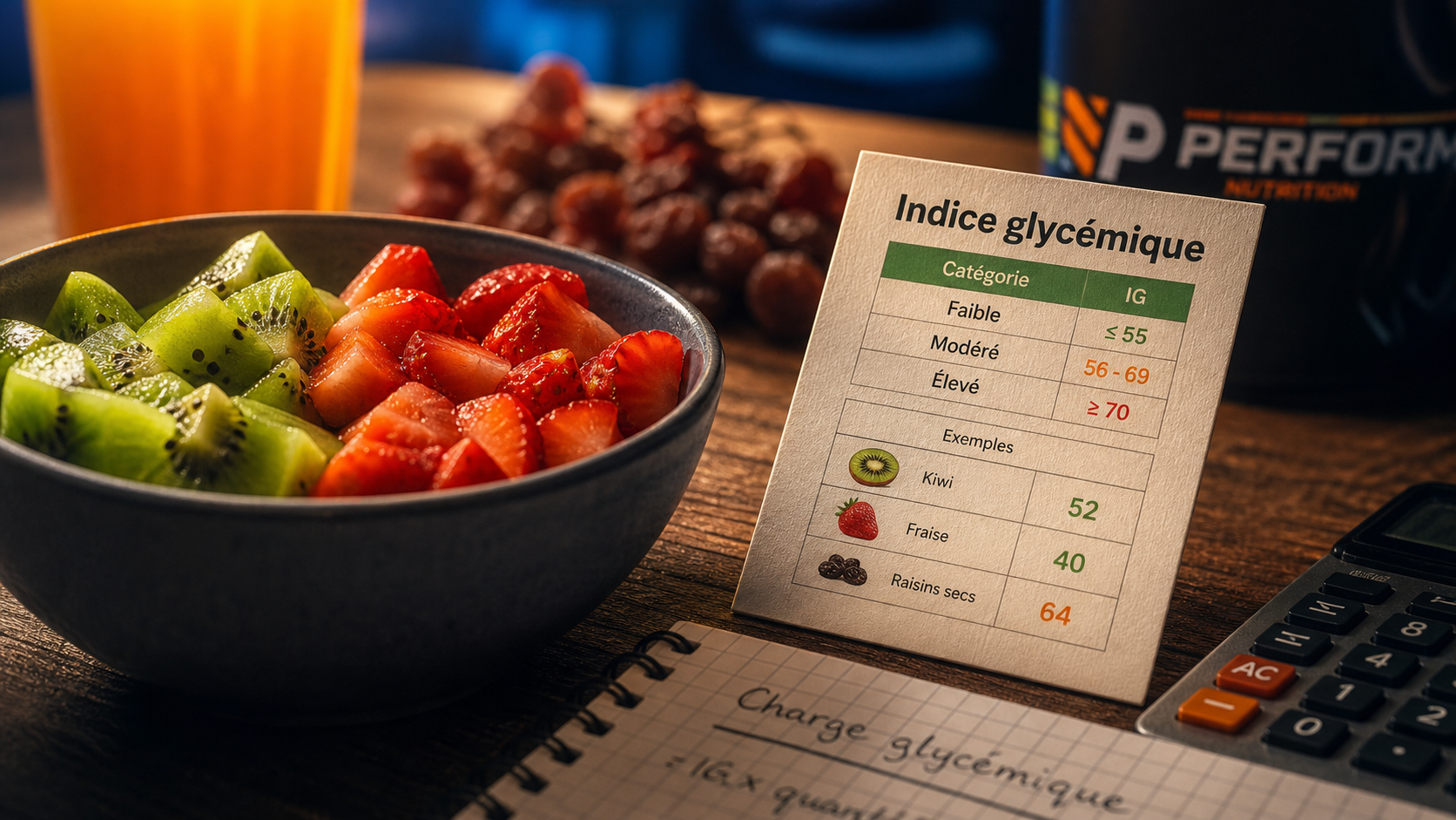 Indice glycemique des fruits tableau : portions et pièges à éviter, fruits et calcul