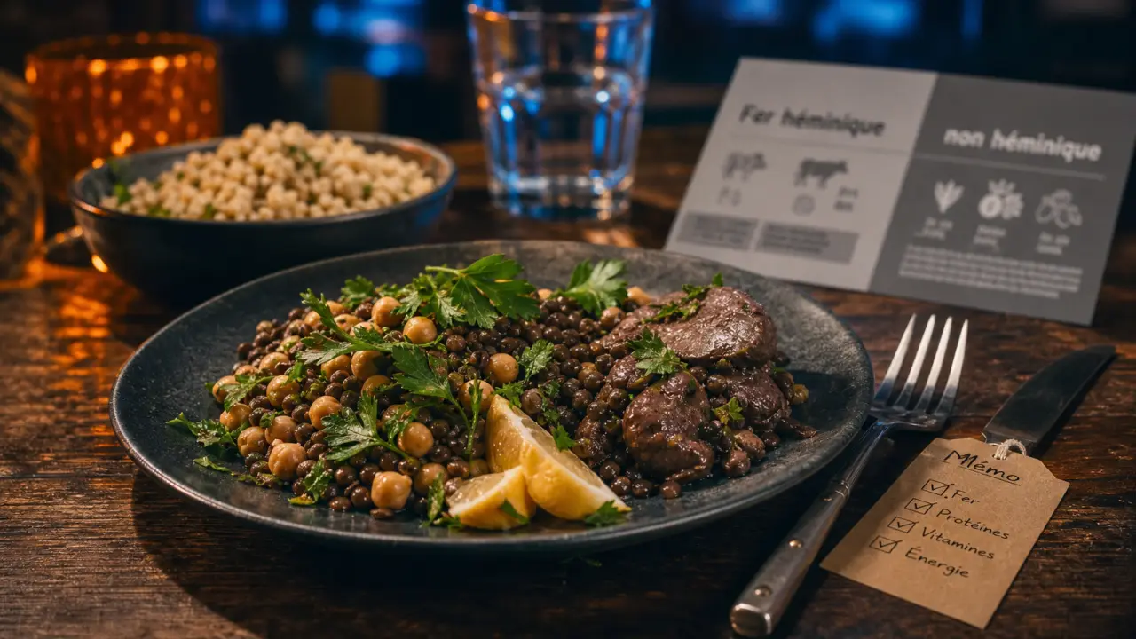 Liste d aliments riche en fer : foie de volaille et lentilles