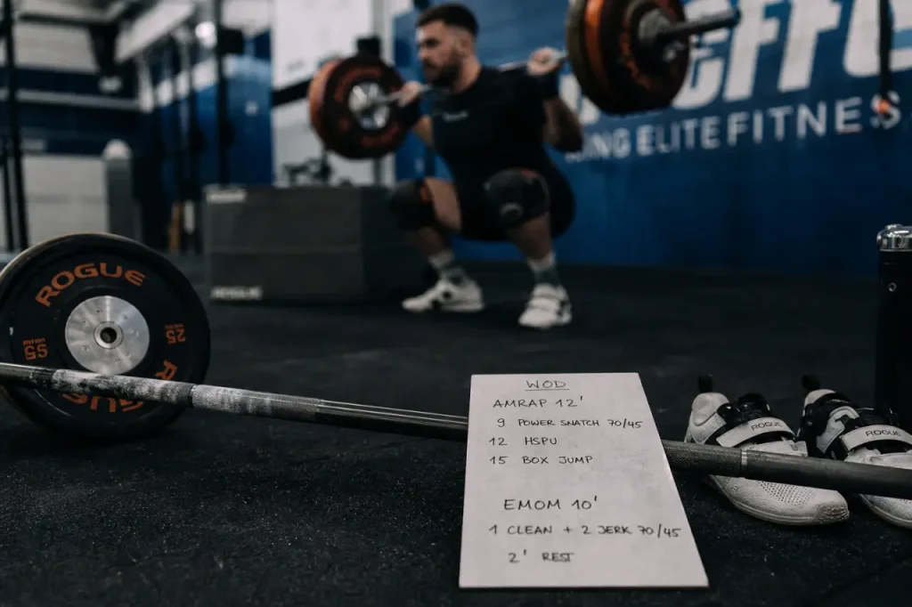 Mouvement crossfit : barre au sol et liste WOD pour adapter le scaled