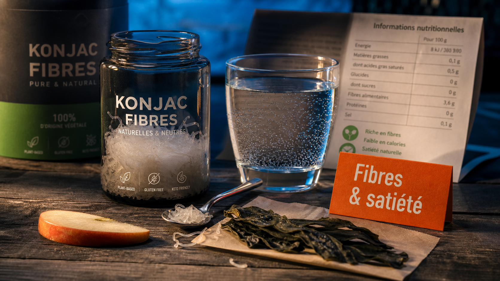 Plante coupe faim : konjac et fucus pour la satiété avant repas