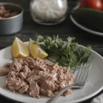 Protéine thon : 100 g de thon égoutté, boîte ou frais