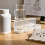 Complément alimentaire osteoforce calcium k2 efficace : flacon calcium + vitamine D3 + K2