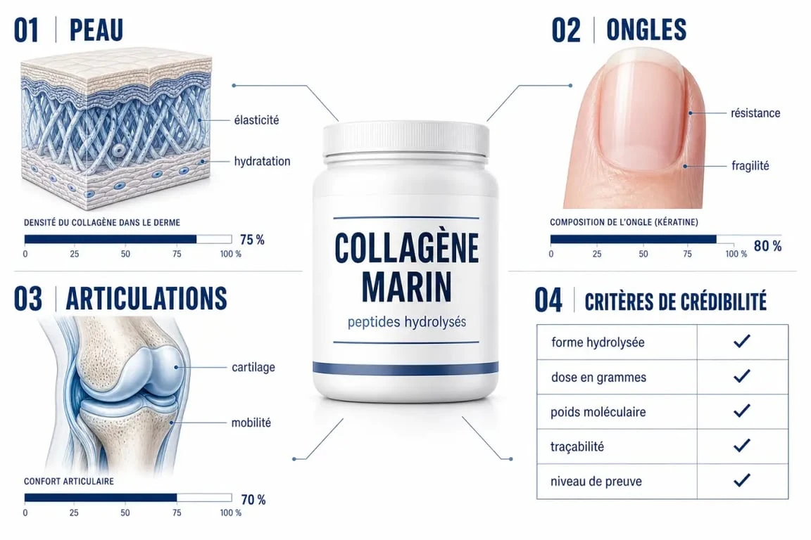 Collagene marin avis : critères de choix et preuves à vérifier avant achat