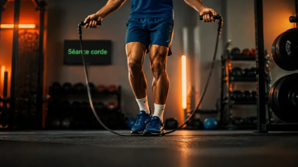 Perdre du poids corde a sauter : saut à la corde en salle de sport