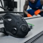 Masque oxygene sport sur tapis de course, valves réglables