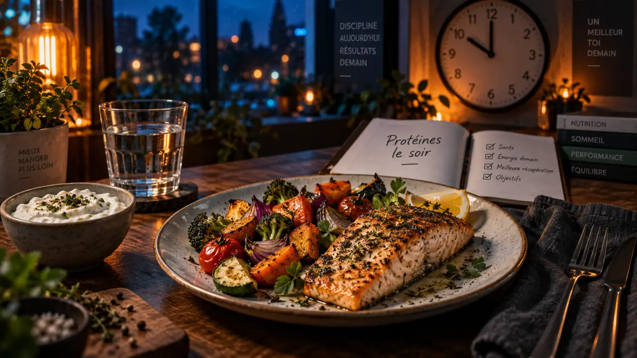 Protéines le soir : assiette légère avant le coucher à 22h