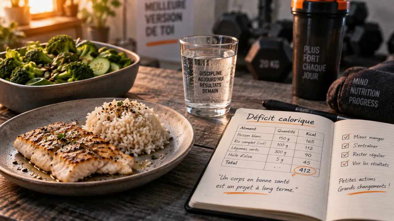 Seche alimentaire : déficit calorique pour sécher, repas contrôlé et entraînement